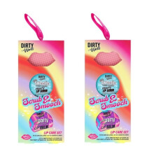 2x Dirty Works Scrub&Smooch Lip Care Gift Set Xmas