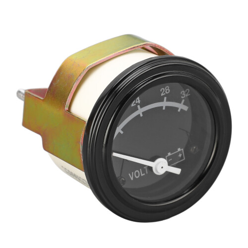 Analog Voltmeter 20-32V for Diesel Generator, 24V Round Panel Meter 1