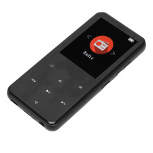Intelligenter 2,4 Zoll HD-MP3-Player mit Rauschunterdrückung, FM-Radio, Bluetooth 5.0, 16 GB