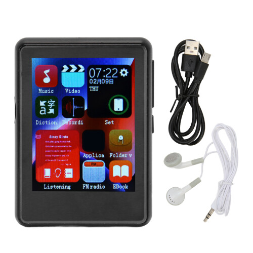 Bluetooth MP3-Player 2,4" Touchscreen 4GB Schwarz mit FM-Radio 1