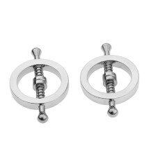 Stainless Steel Nipple Clamps, Adjustable Tension, Metal Nipple Stimulators, Erotic Sex Toys for Men and Women