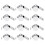 12Pièces Sifflet De Sécurité Acier Inoxydable Portable Avec Lanière 8