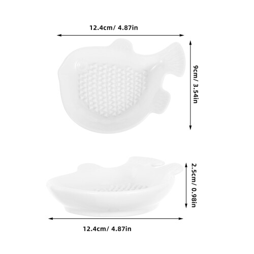 Râpe Céramique Manuelle Blanche Pour Ail Cuisine 1