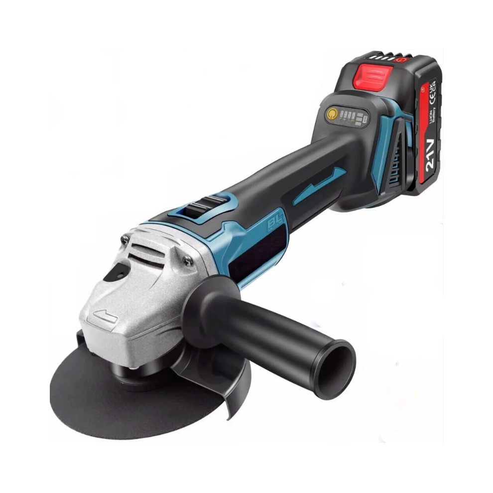 Photos - Grinder / Polisher Cordless Angle Grinder 21V Cutter w/ 2 Battery & Charger Disc Makita