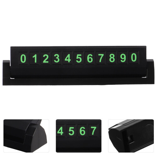 parkeerkaartje auto met telefoonnummer - dashboard accessoire 2