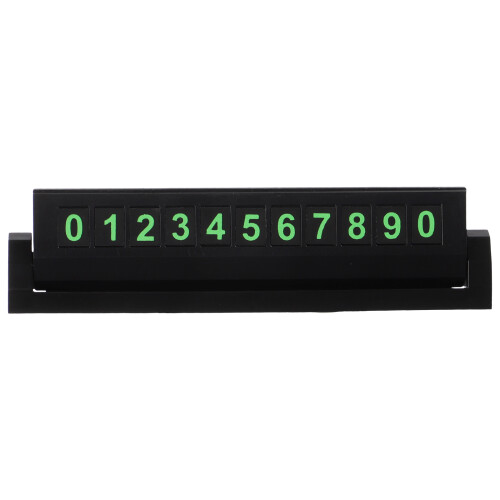 parkeerkaartje auto met telefoonnummer - dashboard accessoire 1