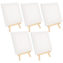 5 sets mini canvas en schildersezel voor bureau, fotodisplays