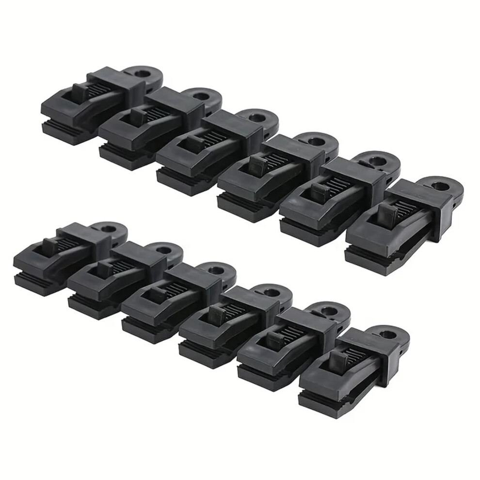 Heavy-Duty 12-Pack Universal Waterproof Tarp Clips Pp Material Alligator Mouth Clamps For Pool Covers Canopies 12Pcs 9393856248360