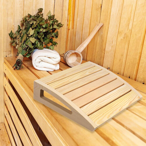 Sauna Backrest Ergonomic Breathable Back Support, Lightweight Neck Support Pillow For Sauna Benches 2