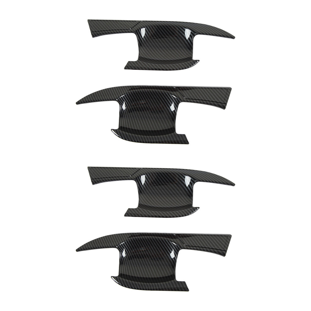 4Pcs Carbon Fiber Door Bowl Stickers For Mitsubishi Outlander 2023 Replacement 8761353409040