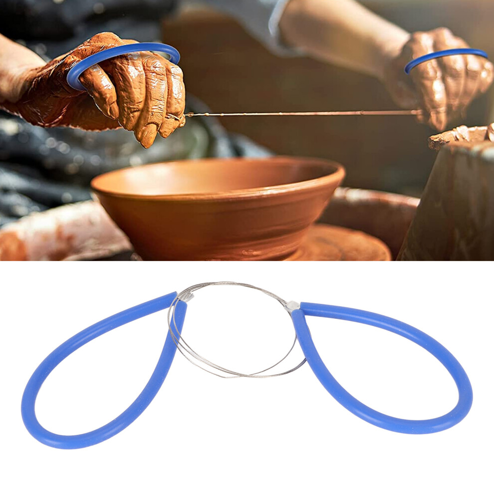 Black & Blue 4Pcs Stainless Steel Wire Cutters For Clay And Pottery 4021353409780