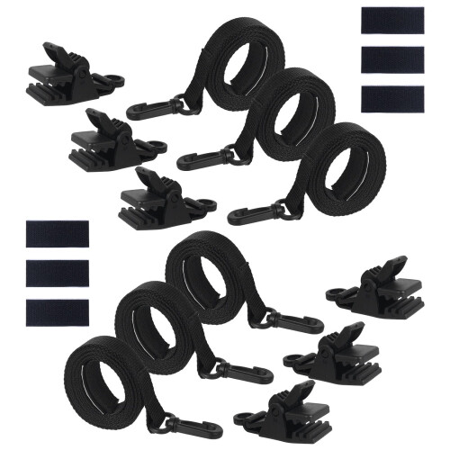 Solar Covers Reel Straps With Clip, Adjustable Pool Attachments, Safe For Attachments, Adjustable Straps With Hook