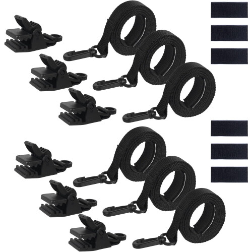 Solar Covers Reel Straps With Clip, Adjustable Pool Attachments, Safe For Attachments, Adjustable Straps With Hook 2