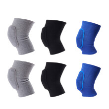 2 stuks fitness foam kniepolsters grijs maat M voor training en bukken