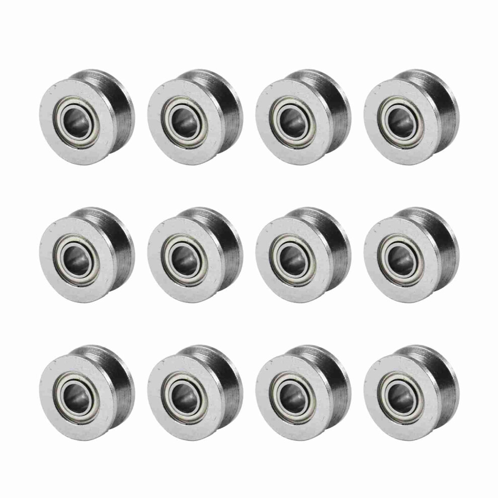 V Groove Ball Bearing Pulley 4X13x6mm Carbon Steel For Rail Track Linear Motion Systems 9016109335067