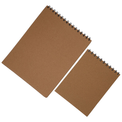 2 schetsboeken met spiraalbinding voor schilderen en schetsen