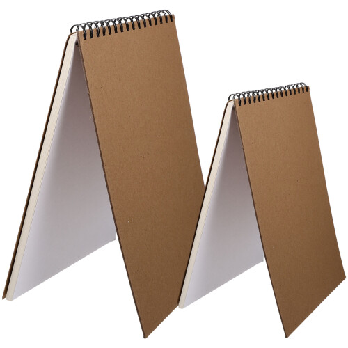 2 schetsboeken met spiraalbinding voor schilderen en schetsen 2