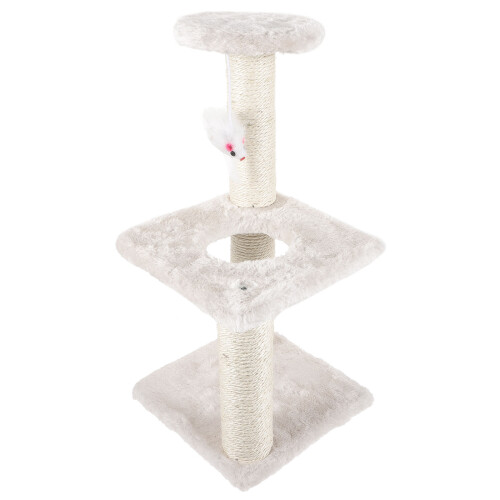 À Chat Beige 3 Couches Résistant Avec Suspendu