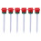 6Pièces Accessoires Golf Rouge Tees Plastique Forme Rose Solide 1