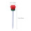 6Pièces Accessoires Golf Rouge Tees Plastique Forme Rose Solide 10