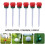 6Pièces Accessoires Golf Rouge Tees Plastique Forme Rose Solide 2