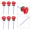 6Pièces Accessoires Golf Rouge Tees Plastique Forme Rose Solide 4
