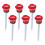 6Pièces Accessoires Golf Rouge Tees Plastique Forme Rose Solide 3