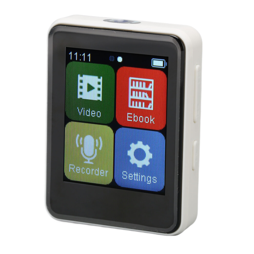 Hd Mp3 Player With Bluetooth 5.0 1.8Â Touchscreen 32Gb Fm Radio White 8491353418758
