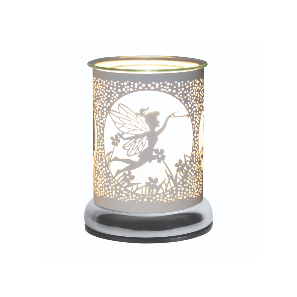 Aromatize Aroma Electric Wax Melt Burner Touch - White & Gold Fairy