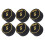 6pcs 14mm Pool Cue Tips Multi-Layer Billiard Snooker Cue Replacement 14