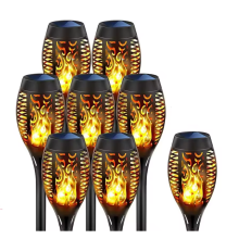 8X PCs Solar Light Waterproof LED Flame Flickering Dancing Garden Lamp