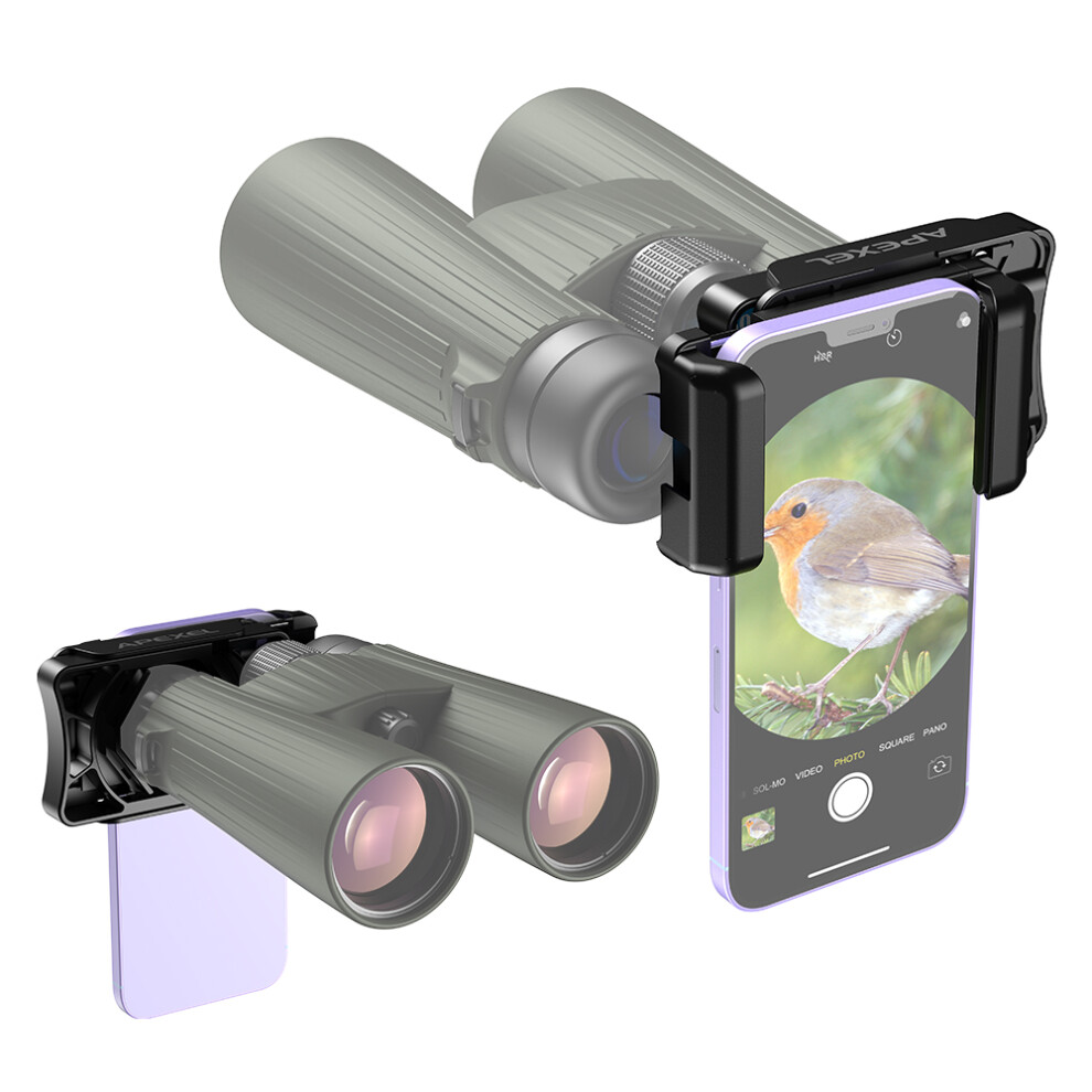 Compact Phone Adapter Clip For 23-50Mm Binoculars Telescopes Microscope 3011353434418