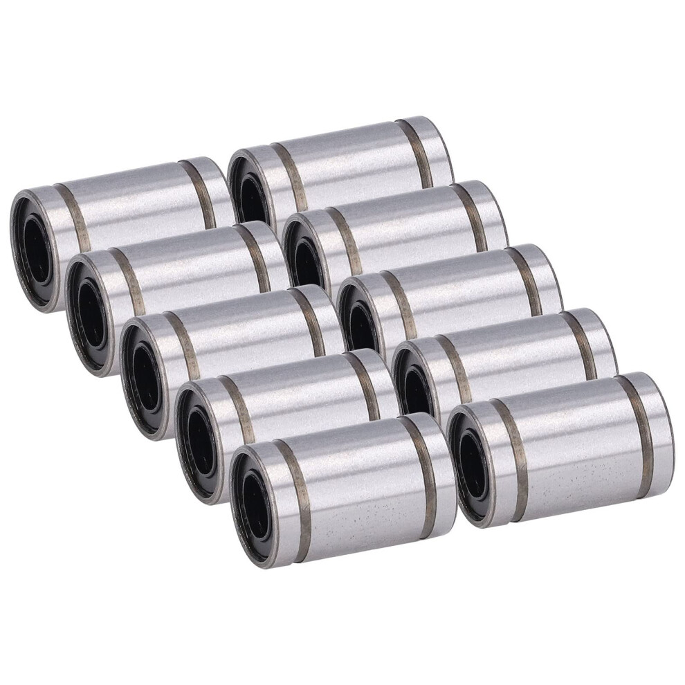 Linear Motion Bearing Lm6uu 12Mm Od 6Mm Id Stainless Steel 10Pcs Optical Axis Slider Test Frame Cnc Rail Guide 9393856249350