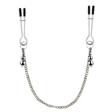 Nipple Clamps Stainless Steel With Chain, Bondage Tweezer Style Nipple Clamps