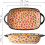 Lasagna Baking Dish Rectangular Ceramic Bakeware Vintage Style Ovenproof And Microwave Safe 33.6 cm 2