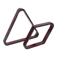 Wine Red Pine Billiard Ball Rack Set for 5.72cm American 9 Ball