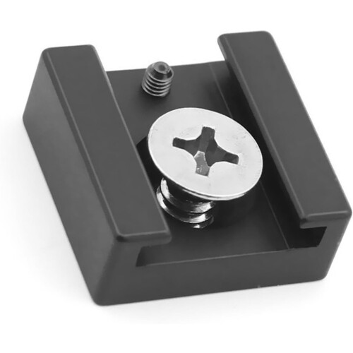 Cold Shoe Mount Adapter DSLR Cage 1/4-Inch Screw Base For Monitors LED Light Microphone Flash 2