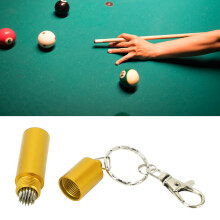 Pool Cue Tip Pick Tool - Aluminum Alloy & Stainless Steel - 41g, 59x15mm
