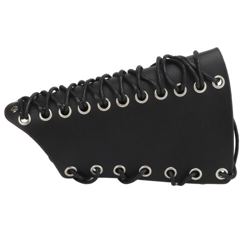 Durable Artificial Leather Archery Arm Guard 18cm Black for Bow 2
