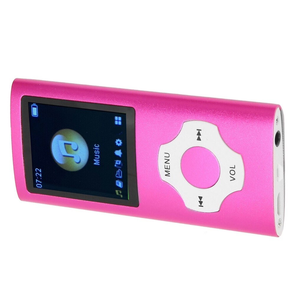 Stylish 1.8" Mp3 Player With Fm Radio 64G Memory Support Pink 3211353487425