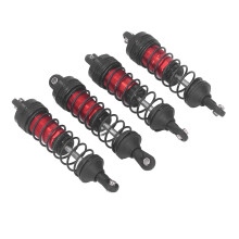 Red Aluminum Shock Absorbers 4Pcs for RC Cars 1/14 1/16 High Elasticity