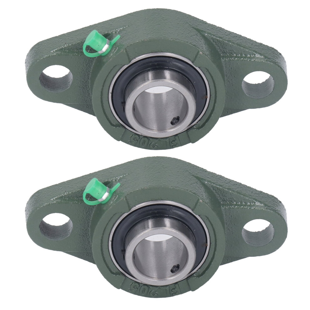 2 Pcs Flange Bearing 1In Cast Iron Steel Pillow Block Mounts 6921353493919