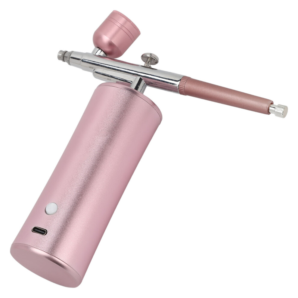Pink Facial Oxygen Injector Handheld Water Sprayer - 3 Bottles, Usb Rechargeable