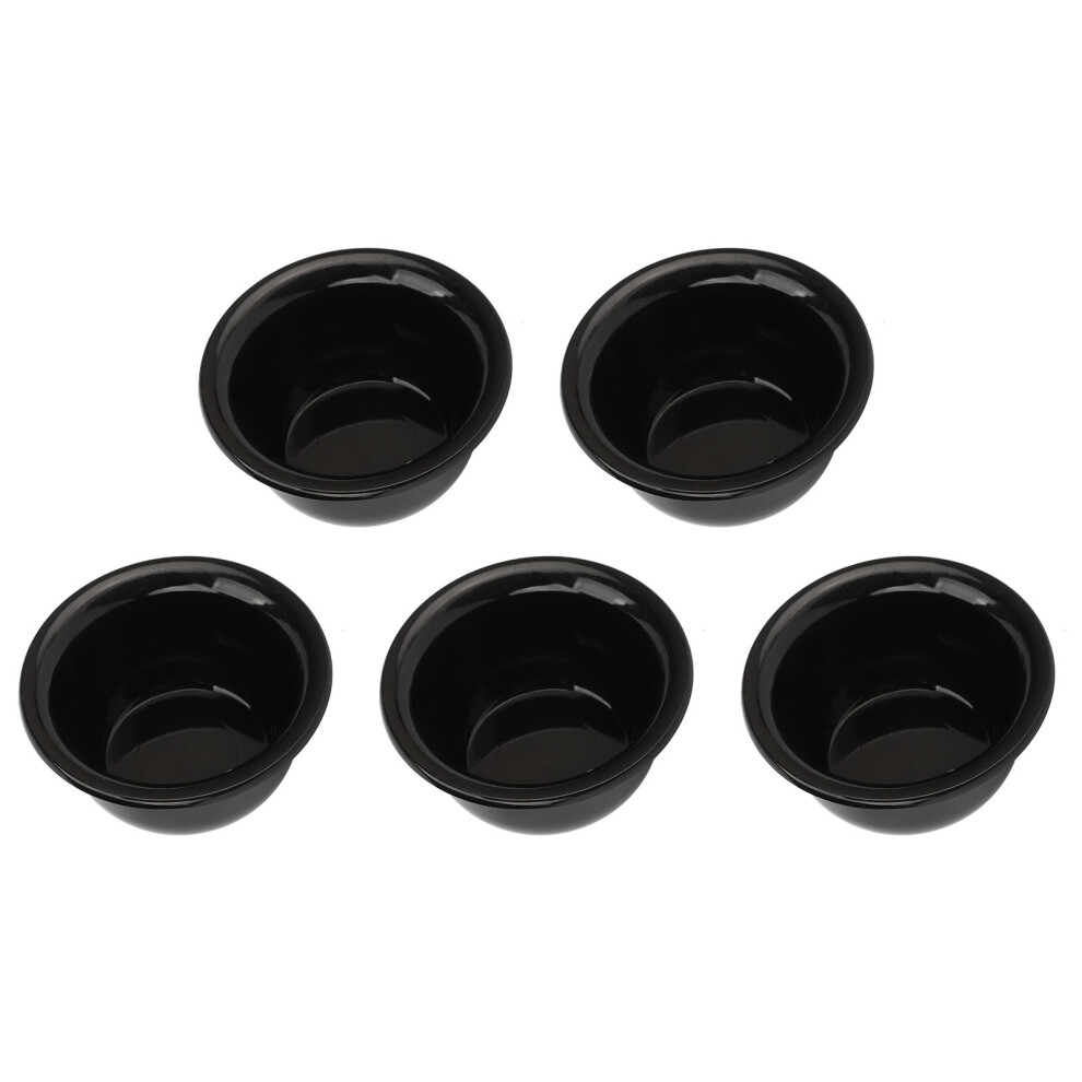 Unisex 5Pcs Portable Beard Foam Bowls, Durable Plastic, Glossy Finish
