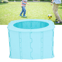Kinder tragbarer Falthaftoilette mit Tasche, Blau, 22x12x15cm