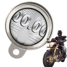 Motorcycle Tax Holder Round Card Label Hanger For Scooter And Motorcycle Tax Disc Reusable Silver
