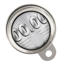 Tax Disc for Motorcycle Weather-Resistant Round Plate Hanger Silver Holder For Mountain Road Motorcycles And Scooters
