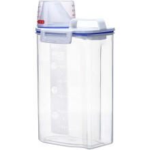 Pet Food Storage Container 2-Pack For Cats And Dogs, Measuring Cup, Airtight Vacuum-Sealed, Lightweight 2L, Model 3392
