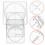 1 Set Zeichenschablone Multifunktionales Ingenieurlineal 4