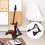 Schwarzer Vertikaler Violin- Und Gitarrenständer Aus ABS 4